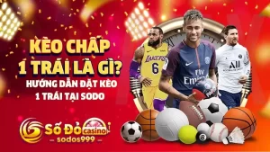 Kèo chấp 1 trái là gì? Hướng dẫn đặt kèo 1 trái tại SODO